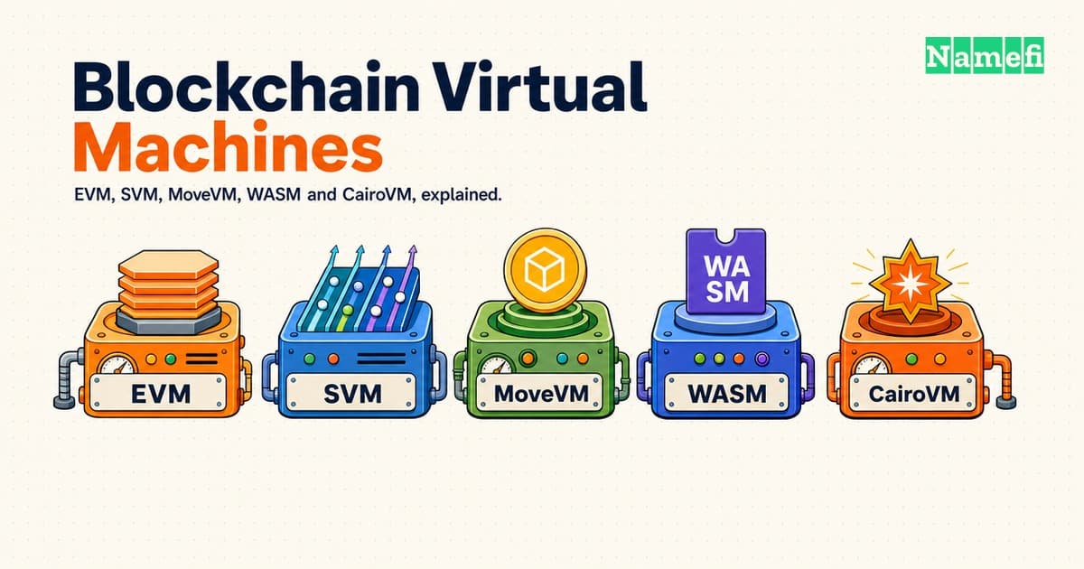 Top Blockchain Virtual Machines: EVM, SVM, MoveVM, WebAssembly/RISC-V and CairoVM