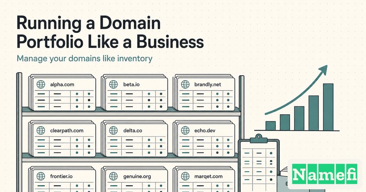 Running a Domain Portfolio Like a Business