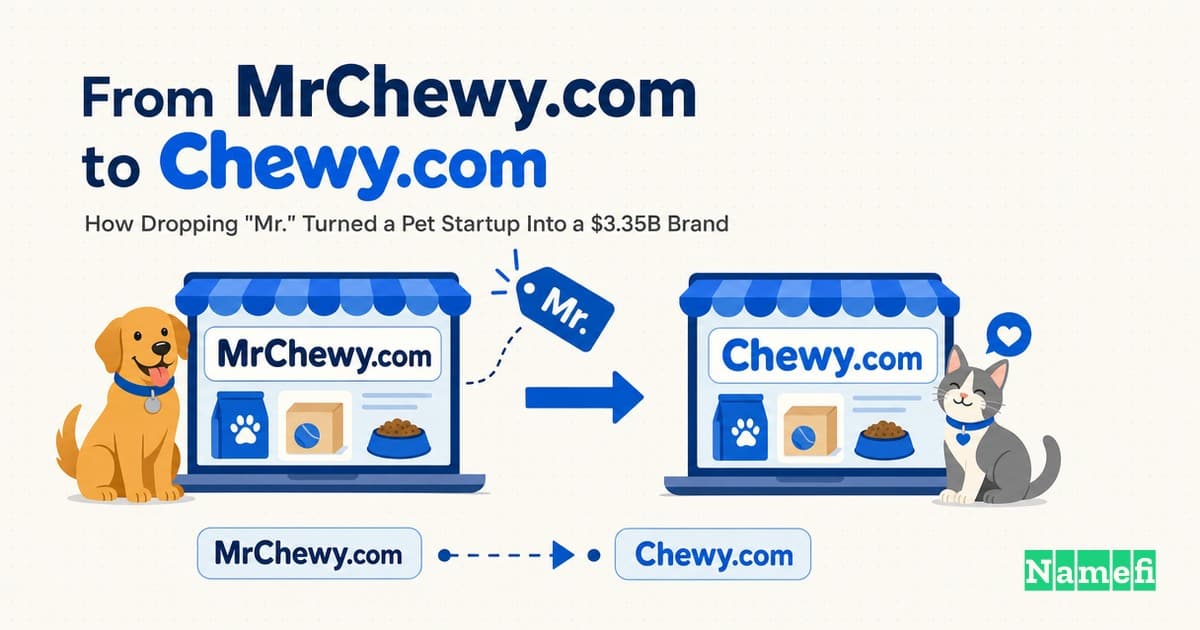 From MrChewy.com to Chewy.com: How Dropping "Mr." Turned a Pet Startup Into a $3.35B Brand