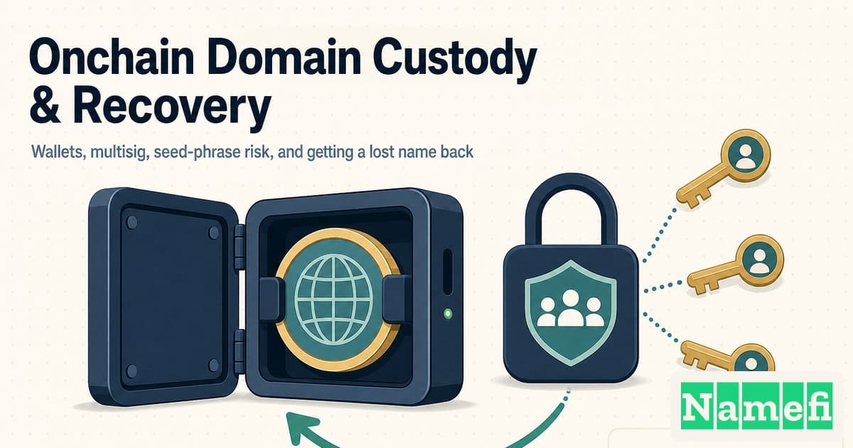 Onchain Domain Custody, Wallets, and Recovery