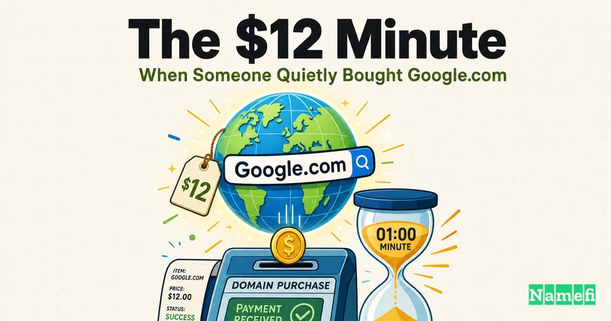 The $12 Minute: When Someone Quietly Bought Google.com