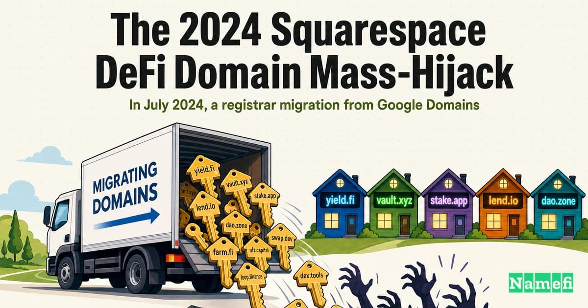Domain Mayday EP05: The 2024 Squarespace DeFi Domain Mass-Hijack