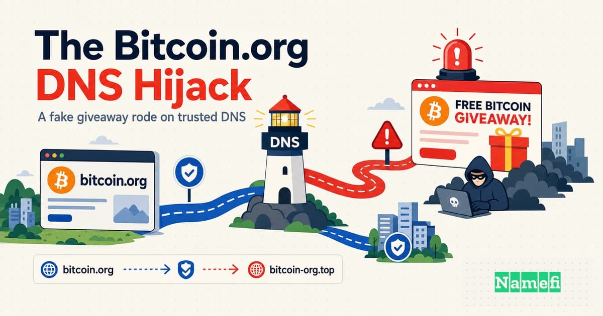 The Bitcoin.org DNS Hijack: How Bitcoin's Own Home Page Got Turned Into a "Double Your Coins" Scam