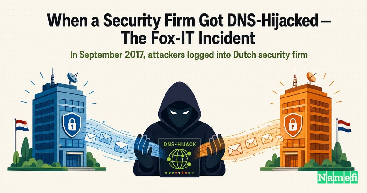 Domain Mayday EP14: When a Security Firm Got DNS-Hijacked — The Fox-IT Incident