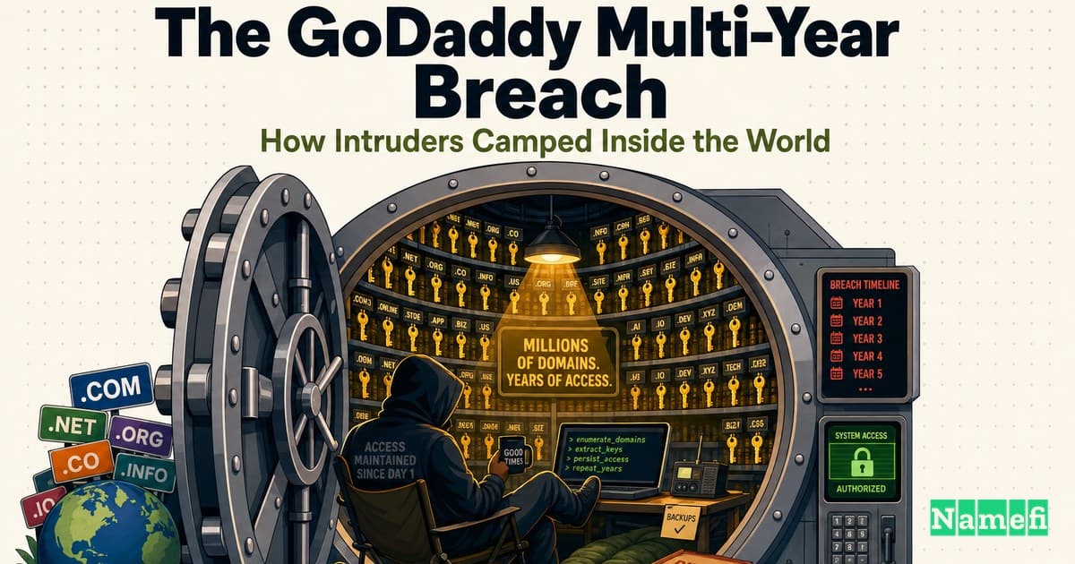 The GoDaddy Multi-Year Breach: How Intruders Camped Inside the World's Largest Registrar for Three Years