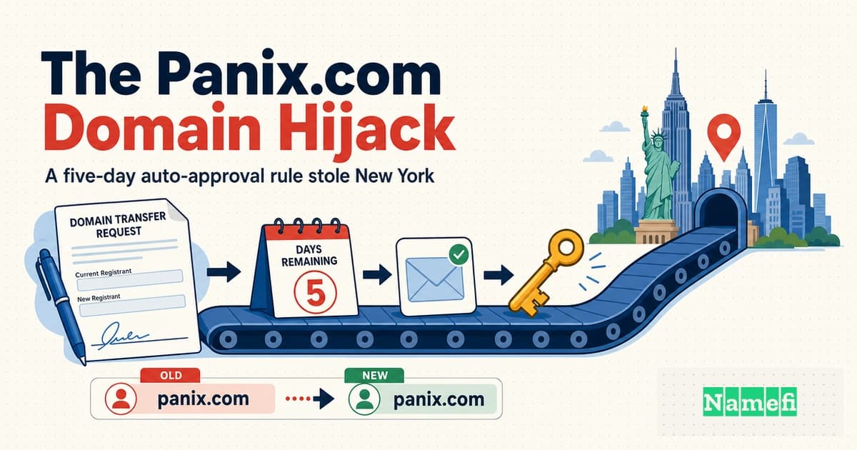 The Panix.com Domain Hijack: How a Five-Day Auto-Approval Rule Stole New York's Oldest ISP